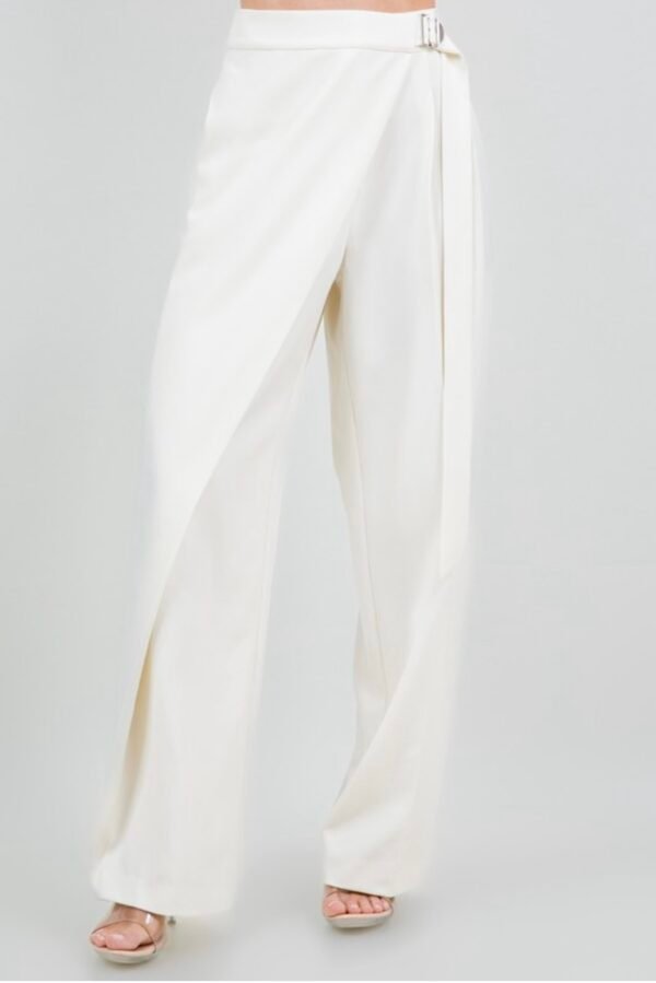 Pleated Wrap Over Pant