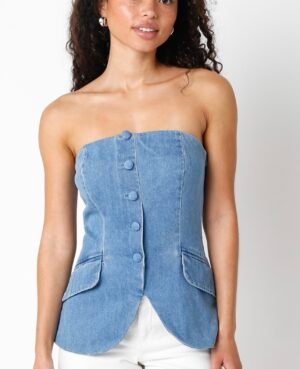 Astrid Denim Top