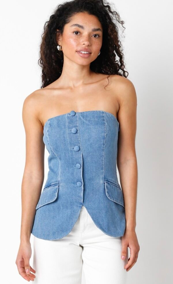 Astrid Denim Top