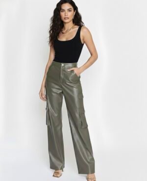 Cargo Leather Pants