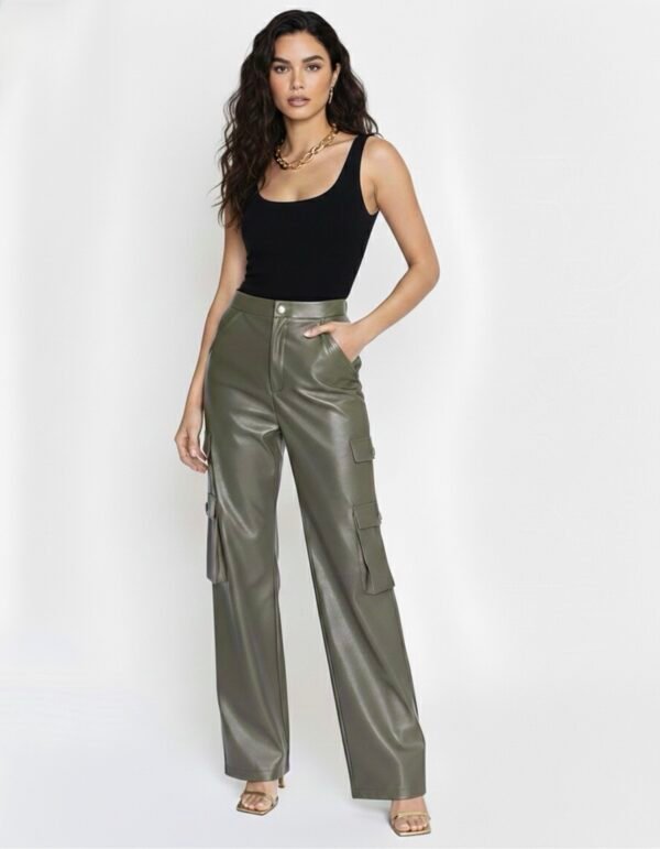 Cargo Leather Pants