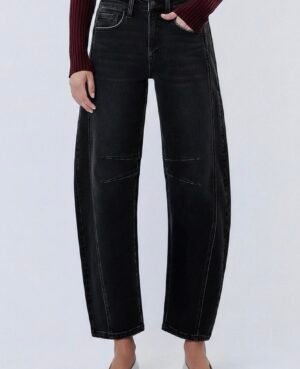 High Rise Barrel Jeans