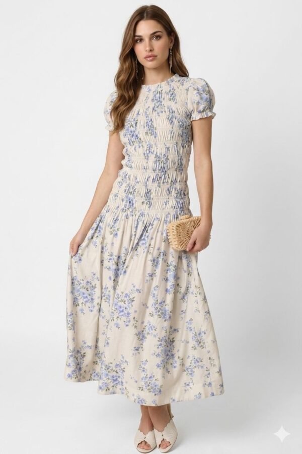 Garden Bloom Midi Dress
