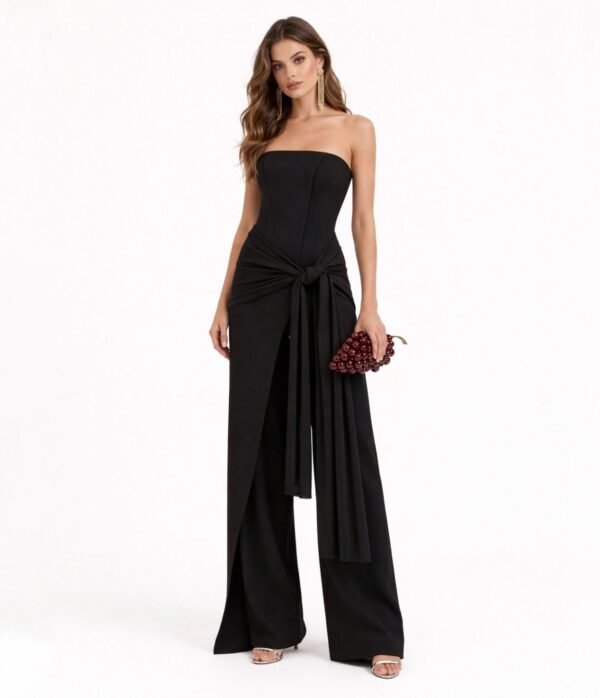 Statement Drape Jumpsuit