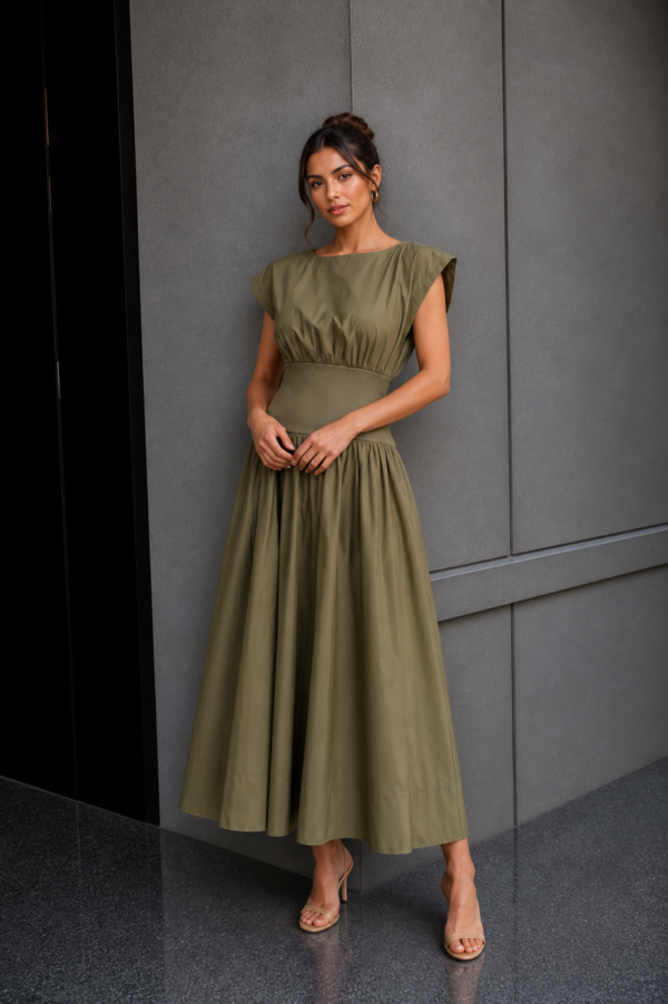 The Olive Midi Dress
