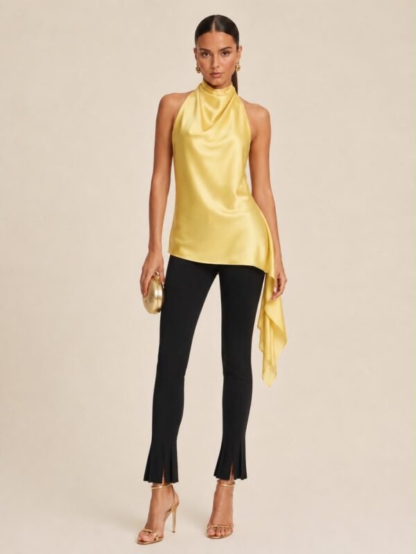 Satin Scarf Top
