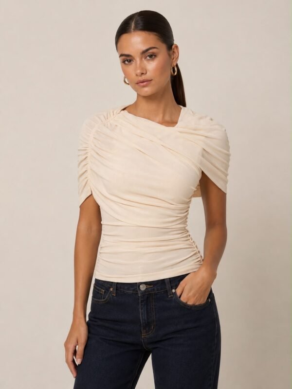 Ruched Drape Top
