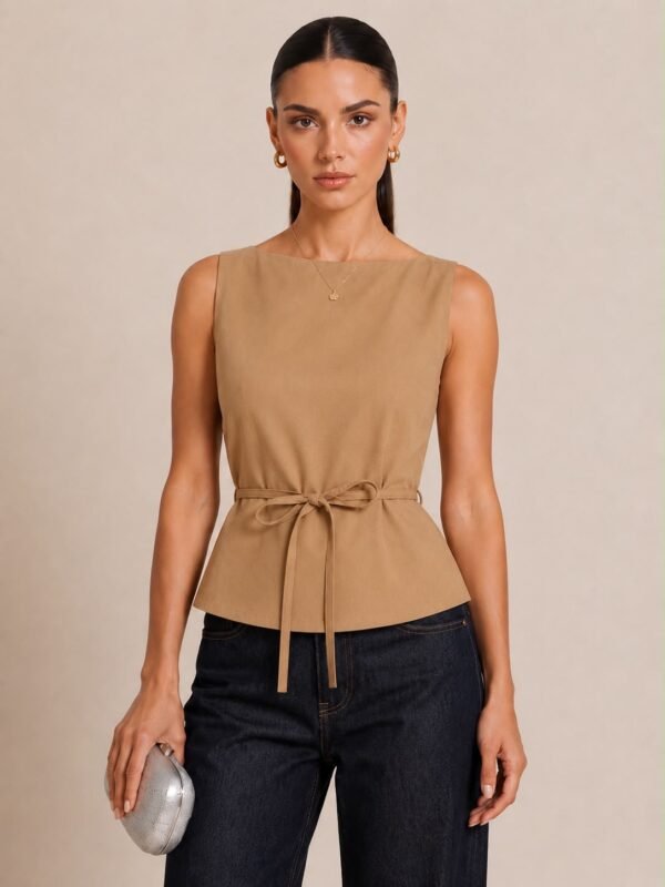 Sculpted Tie Top