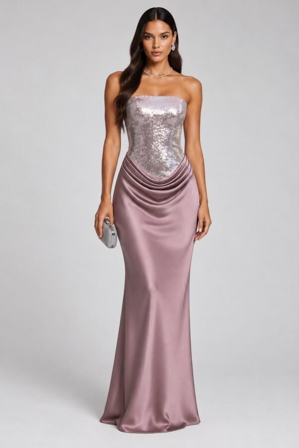 Sequin Bodice Gown
