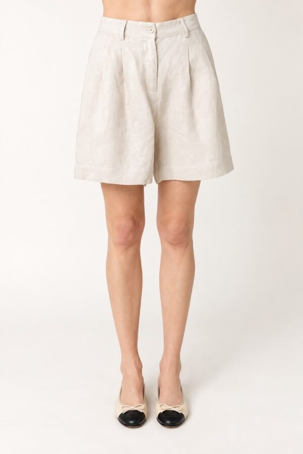 Tailored Pleated Shorts