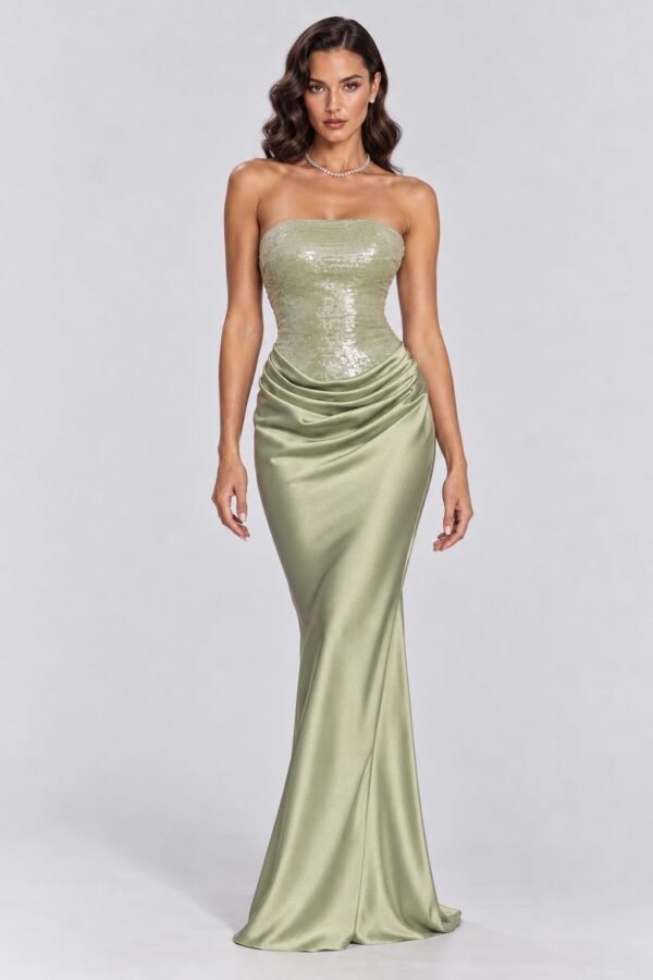 Sequin Bodice Gown
