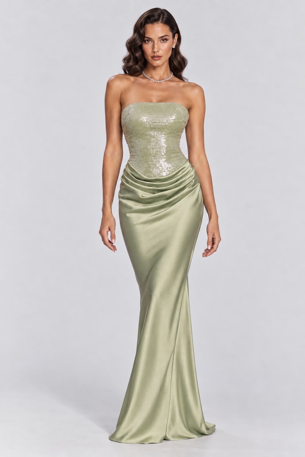 Sequin Bodice Gown