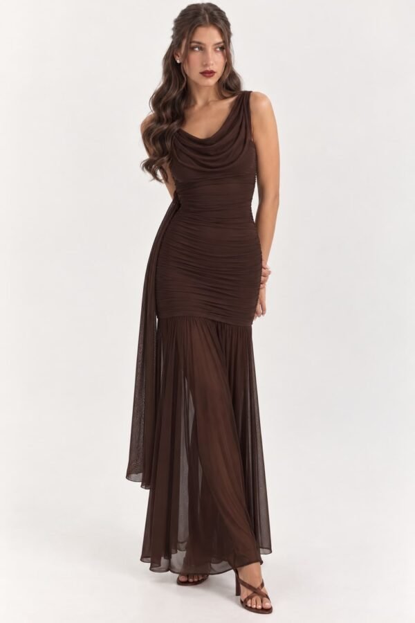 Draped Silhouette Dress