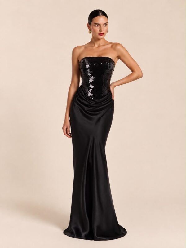 Sequin Bodice Gown