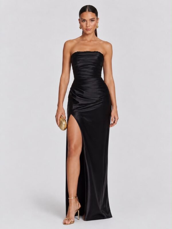 Strapless Draped Gown