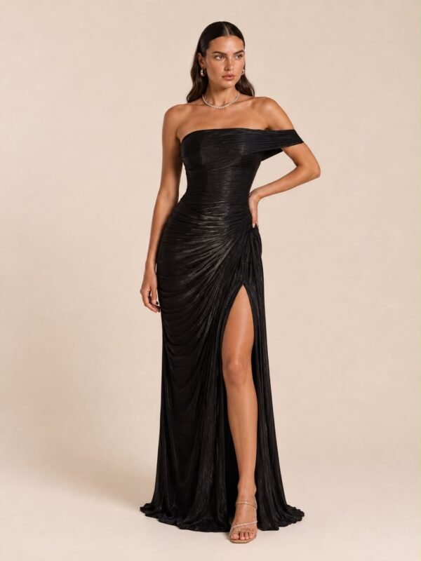 Sculpted Drape Gown