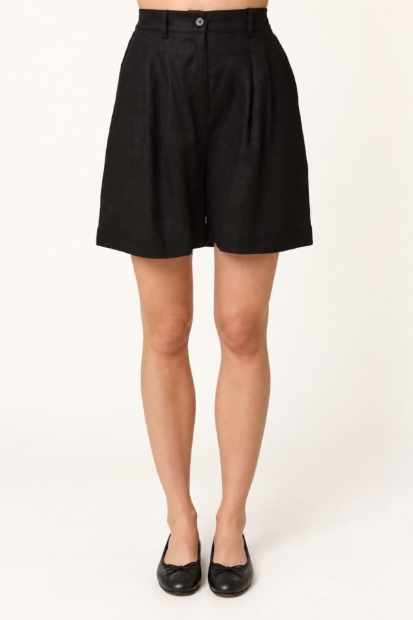 Tailored Pleated Shorts