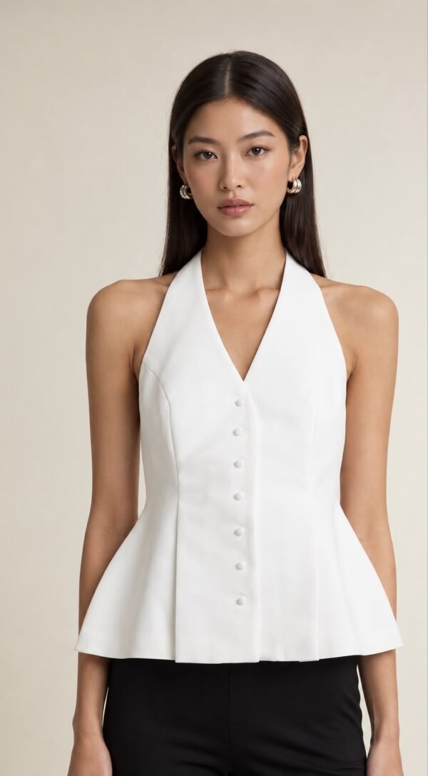 Halter Peplum Top