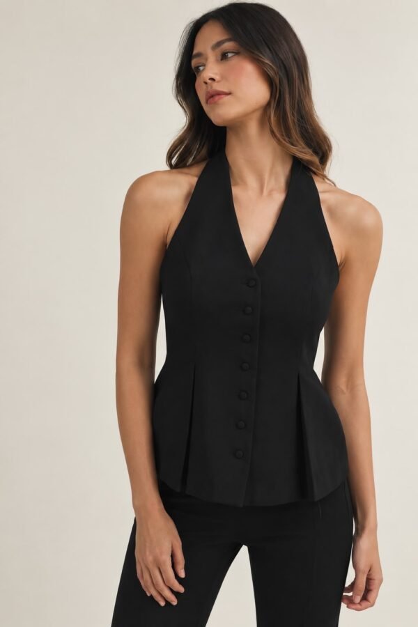Halter Peplum Top