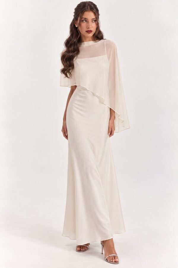 Cape Midi Dress