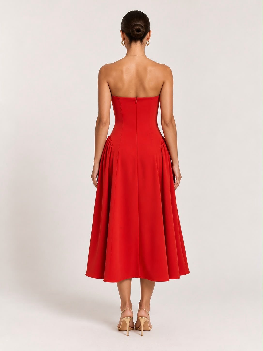 Strapless Midi Dress - Image 2